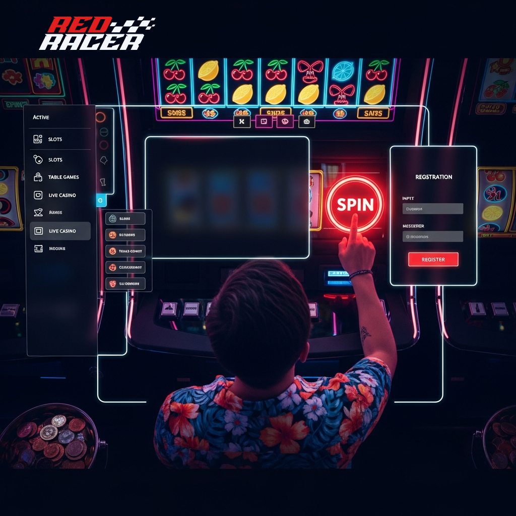 Modulo di registrazione del casinò Redracer